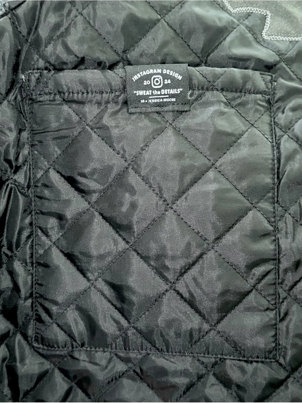 RARE Deadstock Instagram Design Employee Jacket with Jessica Hische Monogram
